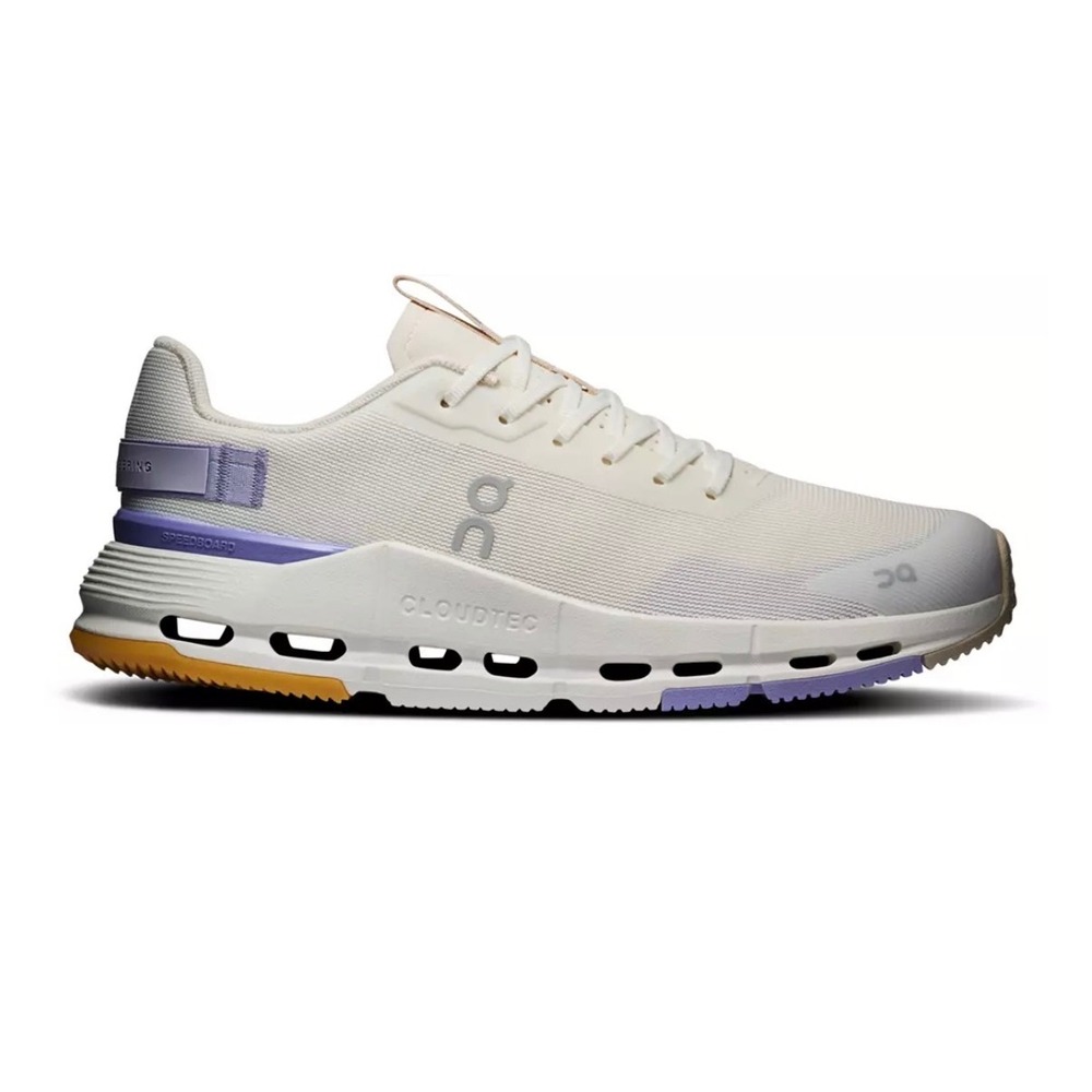 On Cloudnova Form Womens Running Shoes Undyed White Lavender Size 11 No Box